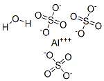 aluminum(+3) cation trisulfate hydrate Struktur