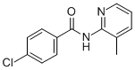 4-Chloro-N-(3-methyl-2-pyridinyl)benzamide Struktur