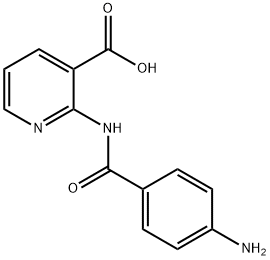 2-[(4-Aminobenzoyl)amino]-3-pyridinecarboxylic acid Struktur