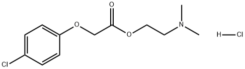 Meclofenoxate hydrochloride  Struktur