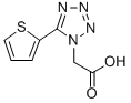 5-(2-Thienyl)-1H-tetrazole-1-acetic acid Struktur