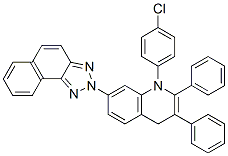 2-[1-(4-Chlorophenyl)-1,4-dihydro-2,3-diphenylquinolin-7-yl]-2H-naphtho[1,2-d]triazole Struktur