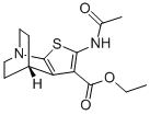 5,6-Dihydro-2-(acetylamino)-4H-4,7-ethanothieno(2,3-b)pyridine-3-carbo xylic acid ethyl ester Struktur