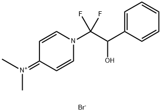 1-(1,1-DIFLUORO-2-HYDROXY-2-PHENYL-ETHYL)-4-DIMETHYLAMINO-PYRIDINIUM BROMIDE Struktur