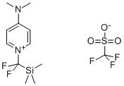 1-(DIFLUORO-TRIMETHYLSILYL-METHYL)-4-DIMETHYLAMINO-PYRIDINIUM TRIFLATE Struktur