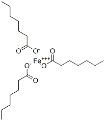 Heptanoic acid,iron(3+)salt Struktur