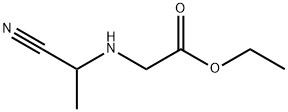 Glycine, N-(1-cyanoethyl)-, ethyl ester (9CI) Struktur