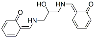 6-[[[2-hydroxy-3-[(6-oxo-1-cyclohexa-2,4-dienylidene)methylamino]propy l]amino]methylidene]cyclohexa-2,4-dien-1-one Struktur