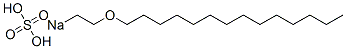 Sulfuric acid 2-(tetradecyloxy)ethyl=sodium ester salt Struktur