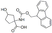 Cyclopentanecarboxylic acid, 1-[[(9H-fluoren-9-ylmethoxy)carbonyl]amino]-3-hydroxy- (9CI) Struktur