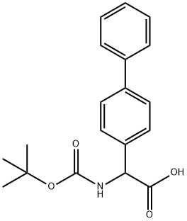 2-(4-Biphenylyl)-2-(Boc-aMino)acetic Acid Struktur