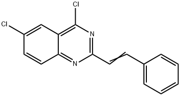 (E)-4,6-dichloro-2-styrylquinazoline Struktur