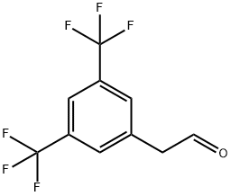 2-(3,5-bis(trifluoromethyl)phenyl)acetaldehyde Struktur