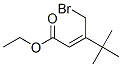 (Z)-3-(Bromomethyl)-4,4-dimethyl-2-pentenoic acid ethyl ester Struktur