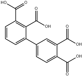 1,1'-Biphenyl-2,3,3',4'-tetracarboxylic acid Struktur