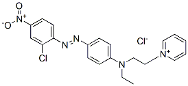 1-[2-[[4-[(2-chloro-4-nitrophenyl)azo]phenyl]ethylamino]ethyl]pyridinium chloride  Struktur