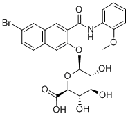 NAPHTHOL AS-BI BETA-D-GLUCURONIDE Struktur