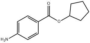 CYCLOPENTYL 4-AMINOBENZOATE HYDROCHLORIDE Struktur