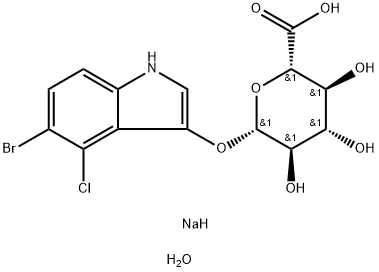 5-BROMO-4-CHLORO-3-INDOLYL BETA-D-GLUCURONIDE SODIUM SALT Struktur