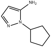 1-CYCLOPENTYL-1H-PYRAZOL-5-AMINE Struktur