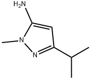 3-ISO-PROPYL-1-METHYL-1H-PYRAZOL-5-AMINE Struktur