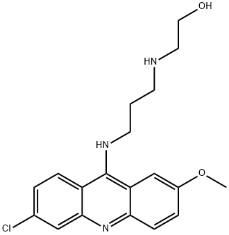 2-[[3-[(6-Chloro-2-methoxyacridin-9-yl)amino]propyl]amino]ethanol Struktur