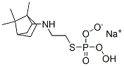 sodium N-[2-(hydroxy-oxido-phosphoryl)sulfanylethyl]-1,7,7-trimethyl-n orbornan-2-amine Struktur