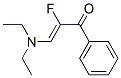 2-Propen-1-one, 3-(diethylamino)-2-fluoro-1-phenyl- (9CI) Struktur