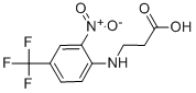 3-[2-NITRO-4-(TRIFLUOROMETHYL)ANILINO]PROPANOIC ACID Struktur