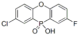 2-Chloro-8-fluoro-10-hydroxy-10H-phenoxaphosphine 10-oxide Struktur