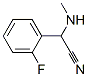 Benzeneacetonitrile, 2-fluoro-alpha-(methylamino)- (9CI) Struktur