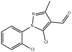 5-CHLORO-1-(2-CHLOROPHENYL)-3-METHYL-1H-PYRAZOLE-4-CARBOXALDEHYDE Struktur