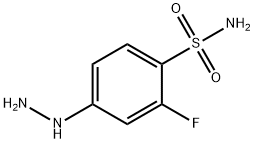 2-FLUORO-4-HYDRAZINYL BENZENESULPHONAMIDE Struktur