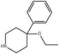 4-ETHOXY-4-PHENYLPIPERIDINE Struktur