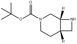 (1R,6S)-3-Boc-3,8-diazabicyclo[4.2.0]octane Struktur