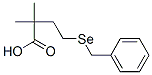 4-(Benzylseleno)-2,2-dimethylbutyric acid Struktur