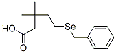 5-(Benzylseleno)-3,3-dimethylvaleric acid Struktur