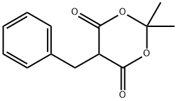 5-Benzyl-Meldrum's acid Struktur