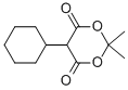 5-CYCLOHEXYL-2,2-DIMETHYL-[1,3]DIOXANE-4,6-DIONE Struktur