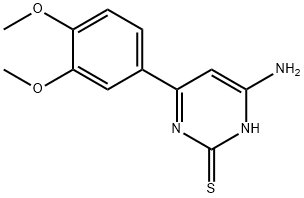 4-aMino-6-(3,4-diMethoxyphenyl)pyriMidine-2(1H)-thione Struktur