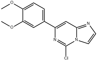 5-chloro-7-(3,4-diMethoxyphenyl)iMidazo[1,2-c]pyriMidine Struktur