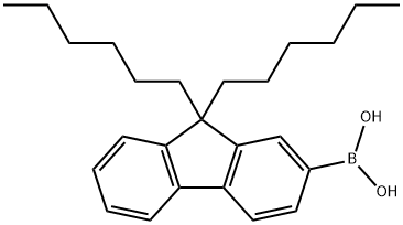 9,9-Dihexyl-9H-fluoren-2-boronic acid Struktur