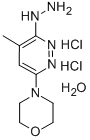 Morpholine, 4-(6-hydrazino-5-methyl-2-pyridazinyl)-, dihydrochloride,  hydrate Struktur