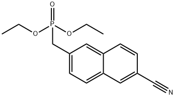 diethyl(6-cyanonaphthalen-2-yl) Methylphosphonate Struktur