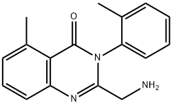 4(3H)-Quinazolinone, 2-(aMinoMethyl)-5-Methyl-3-(2-Methylphenyl)- Struktur