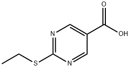 5-Pyrimidinecarboxylic acid, 2-(ethylthio)- (9CI) Struktur