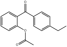 2-ACETOXY-4'-ETHYLBENZOPHENONE Struktur