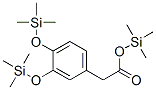 3,4-Bis(trimethylsilyloxy)phenylacetic acid trimethylsilyl ester Struktur