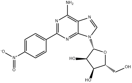 2-(PARA-NITROPHENYL)-ADENOSINE Struktur