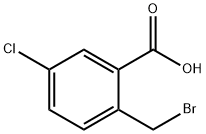 Benzoic acid, 2-(broMoMethyl)-5-chloro- Struktur